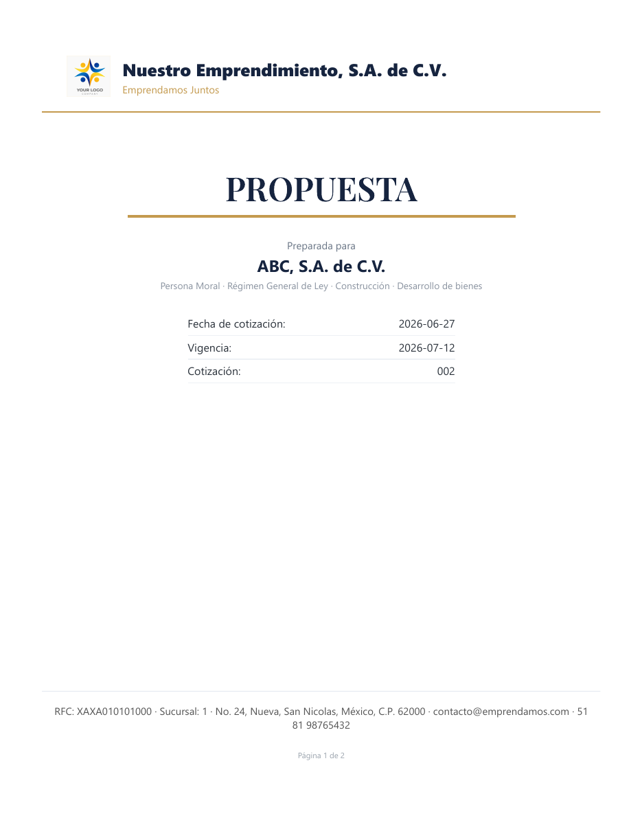 cotización