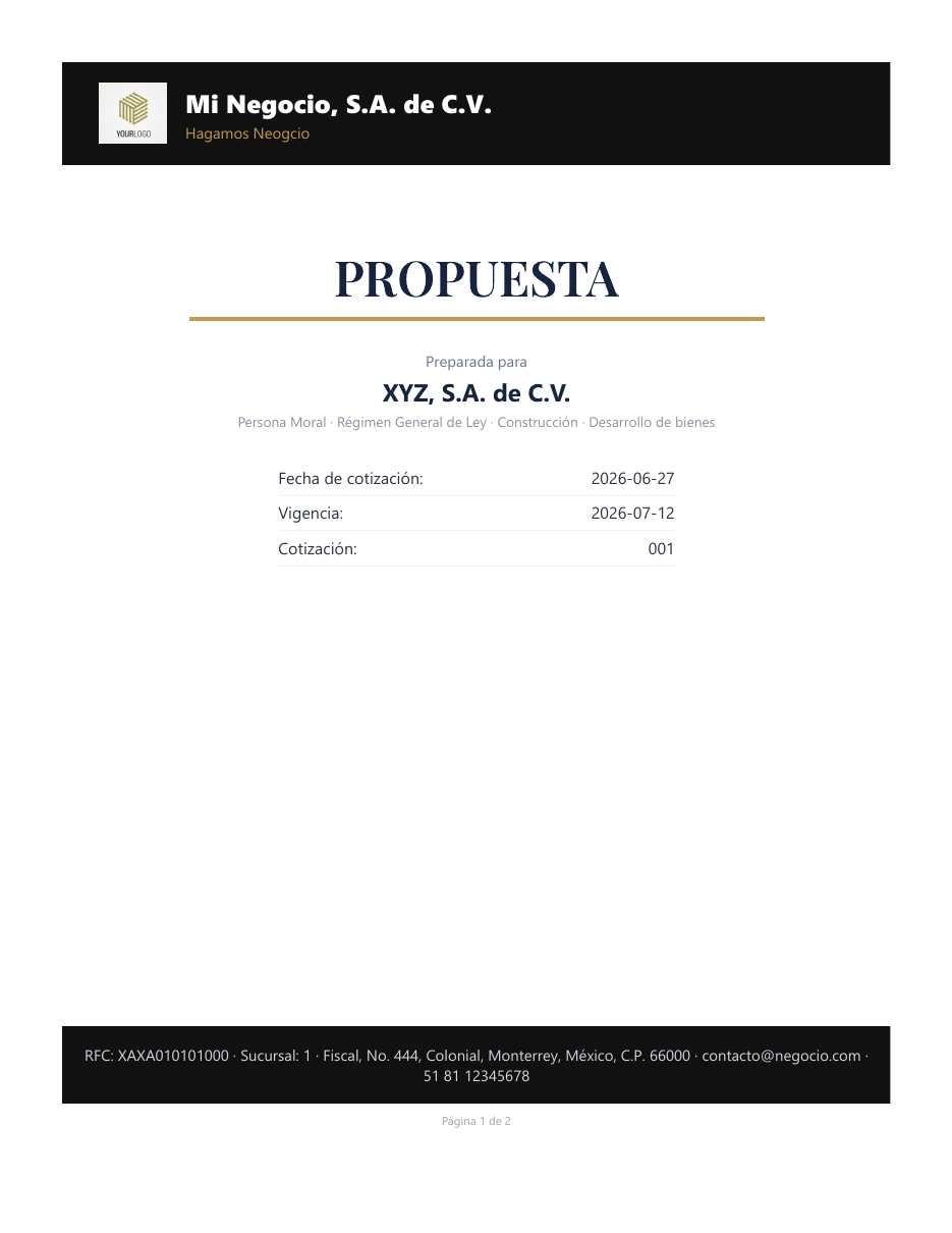 cotización